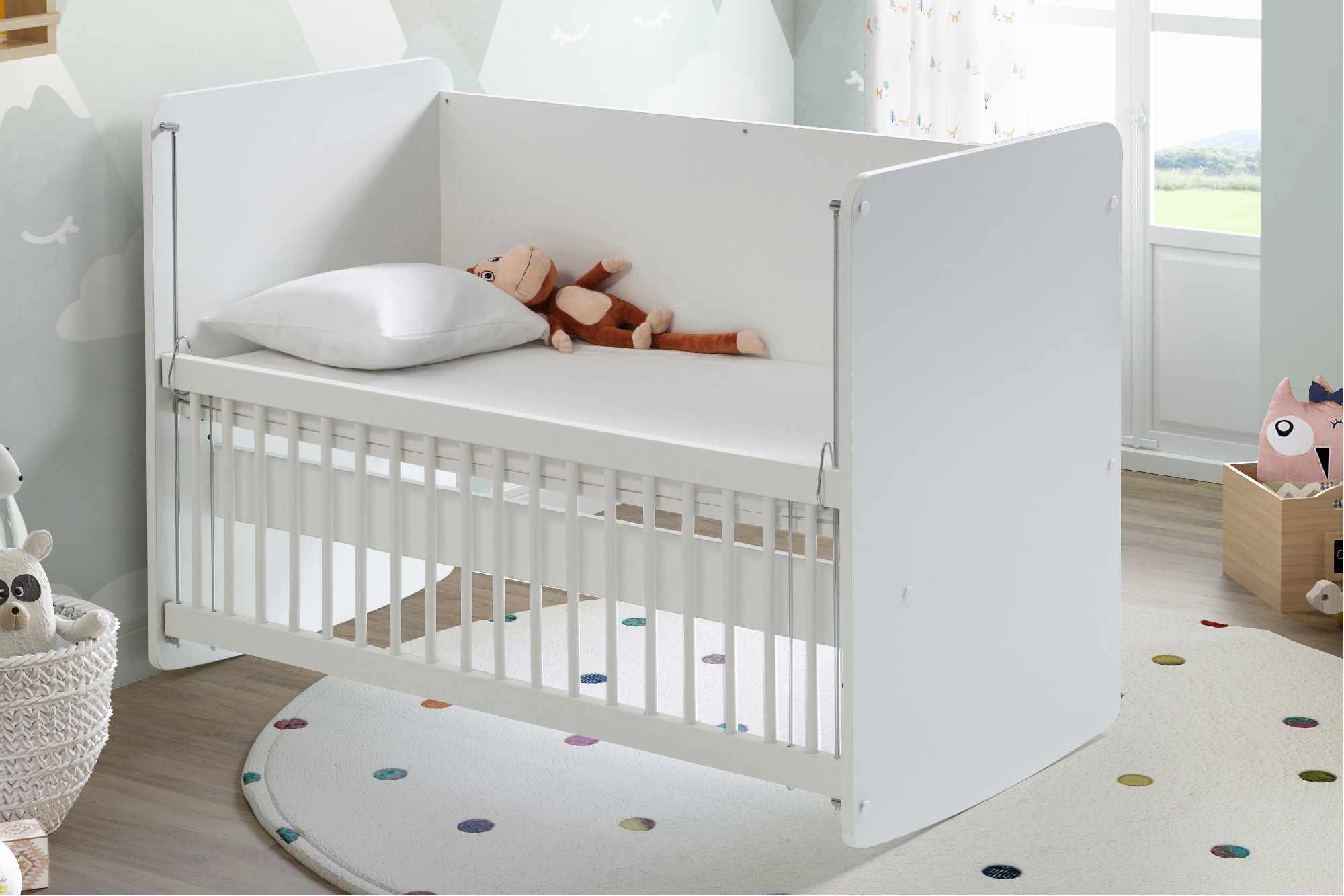 BW1070 - PRATİK SALLANIR ANNE YANI BEŞİK 60 X 120 BEYAZ